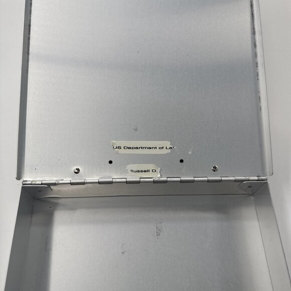 Saunders Metal Aluminum Clipboard Storage Form Holder Flip Top Clip 9x14 Divider - Picture 12 of 16